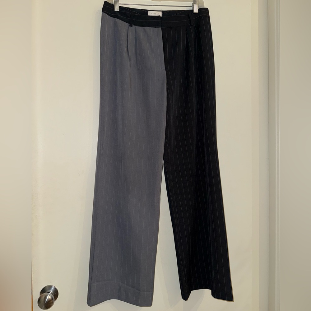 Dark blue and Gray Pinstripe Trousers